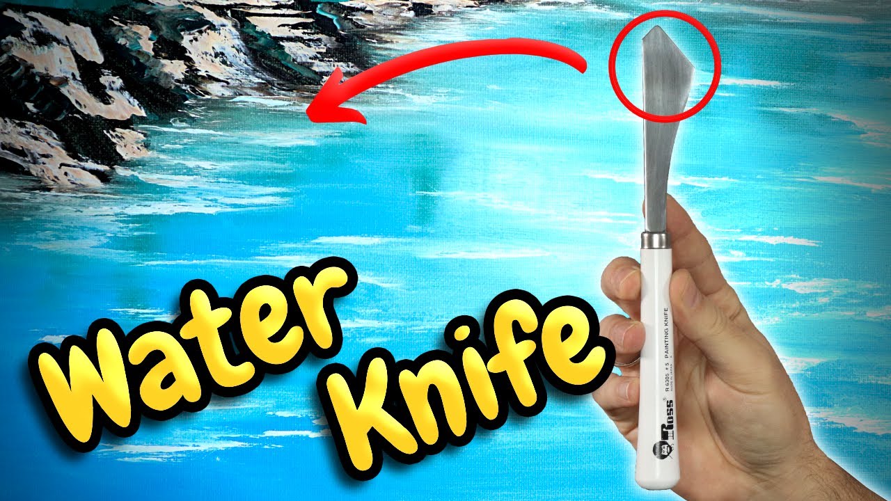 How To Use A Palette Knife For Painting Water!