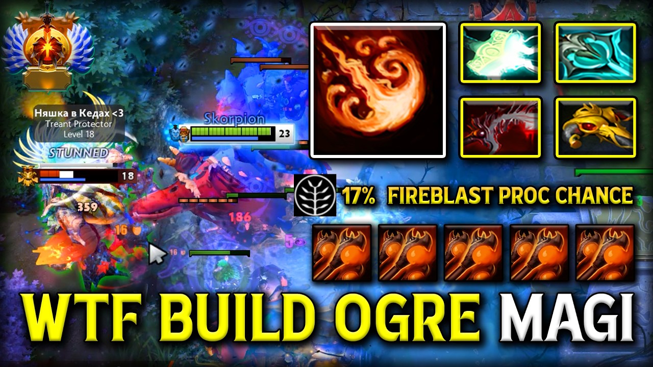 WTF META BUILD Ogre Magi With Crazy Attack Speed Build & LVL 25 Tree Talent 100% Right Click Stun