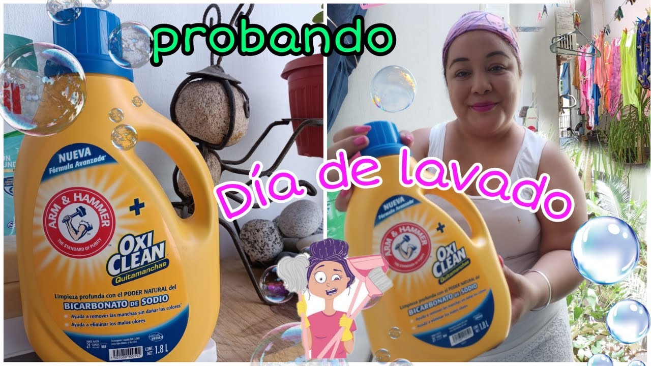 Día de Lavado🧺 /🫧 Probando jabon liquido "ARM & HAMMER + OXI CLEAN  " 🧼/