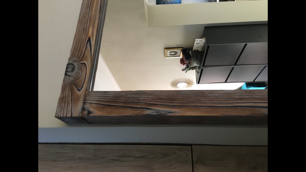 Shou-sugi ban Tükörkeret,  Mirrorframe