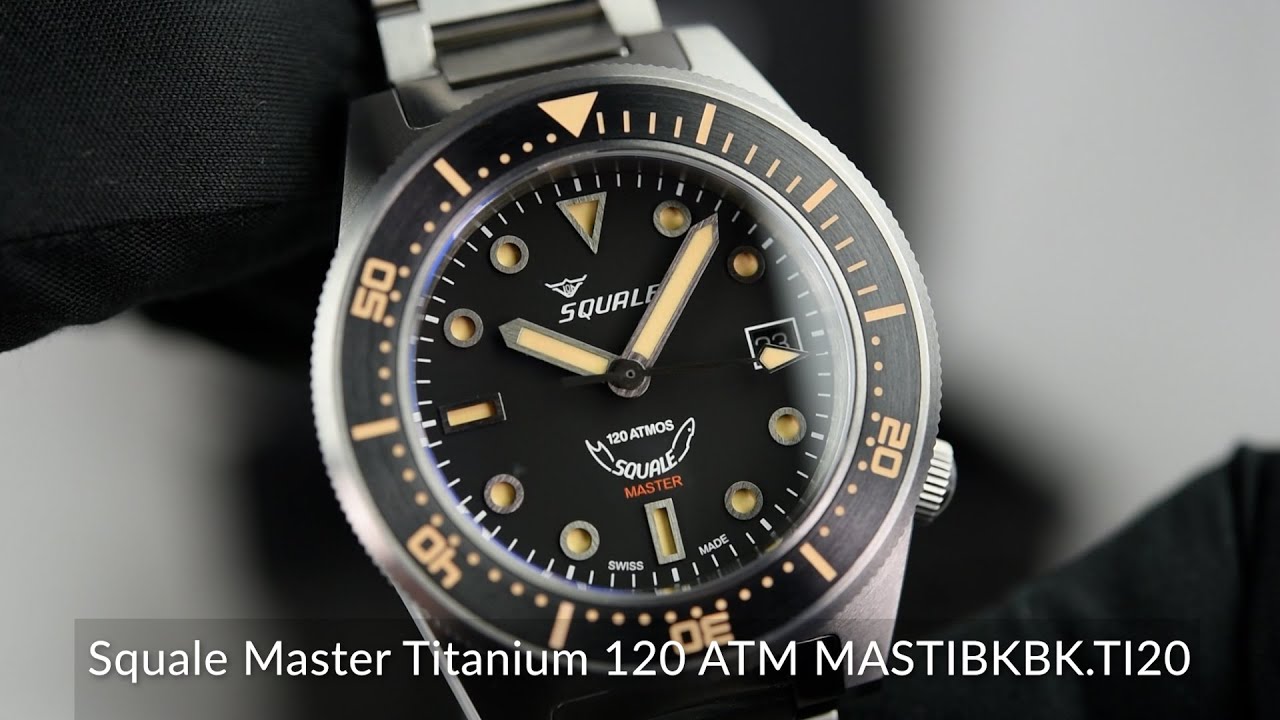 Squale Master Titanium 120 ATM MASTIBKBK.TI20