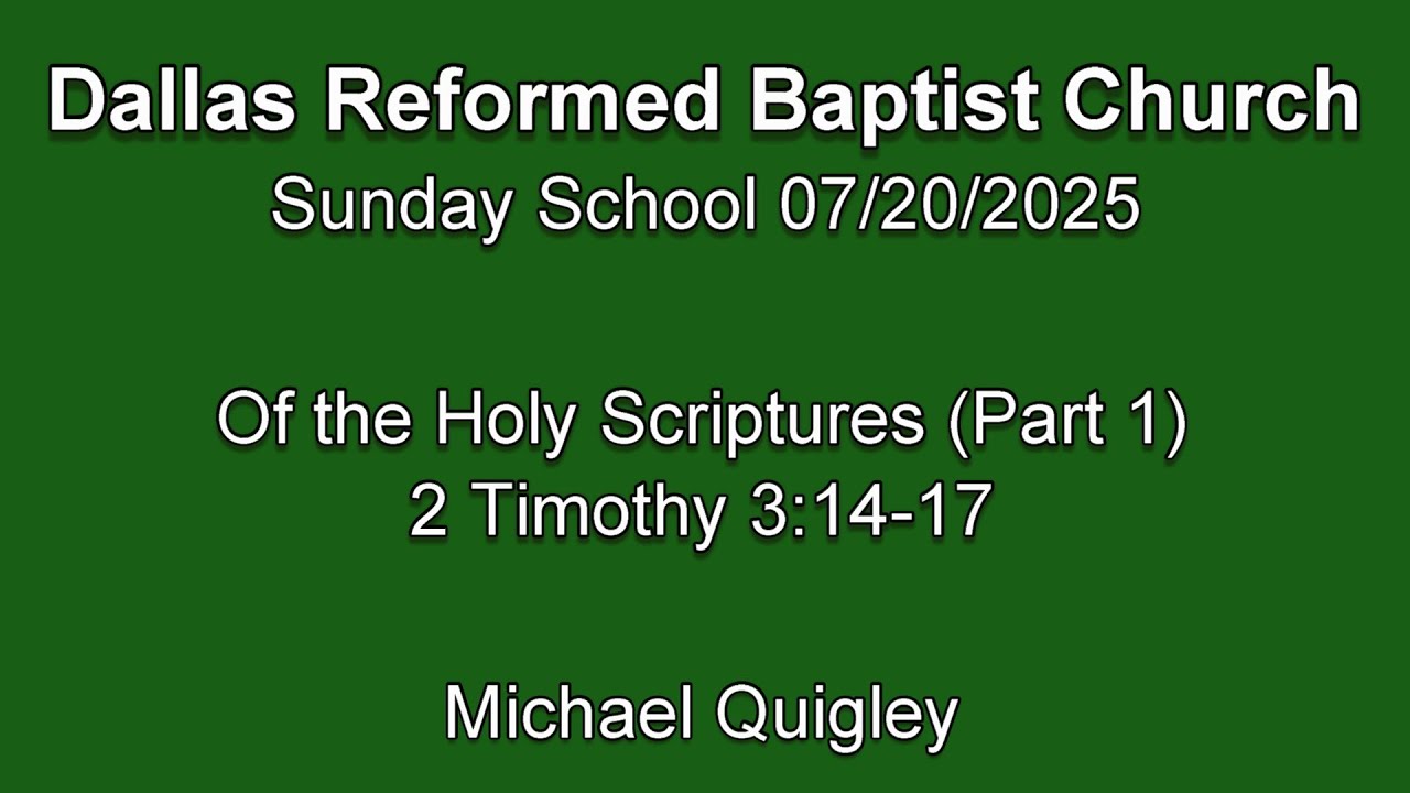 Of the Holy Scriptures