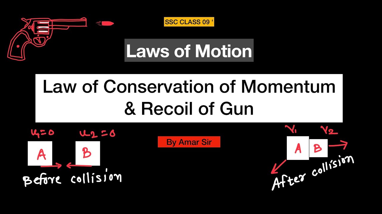 Law of Conservation of Momentum & Recoil of Gun | Class 9 SSC Science | Marathi/English Explanation