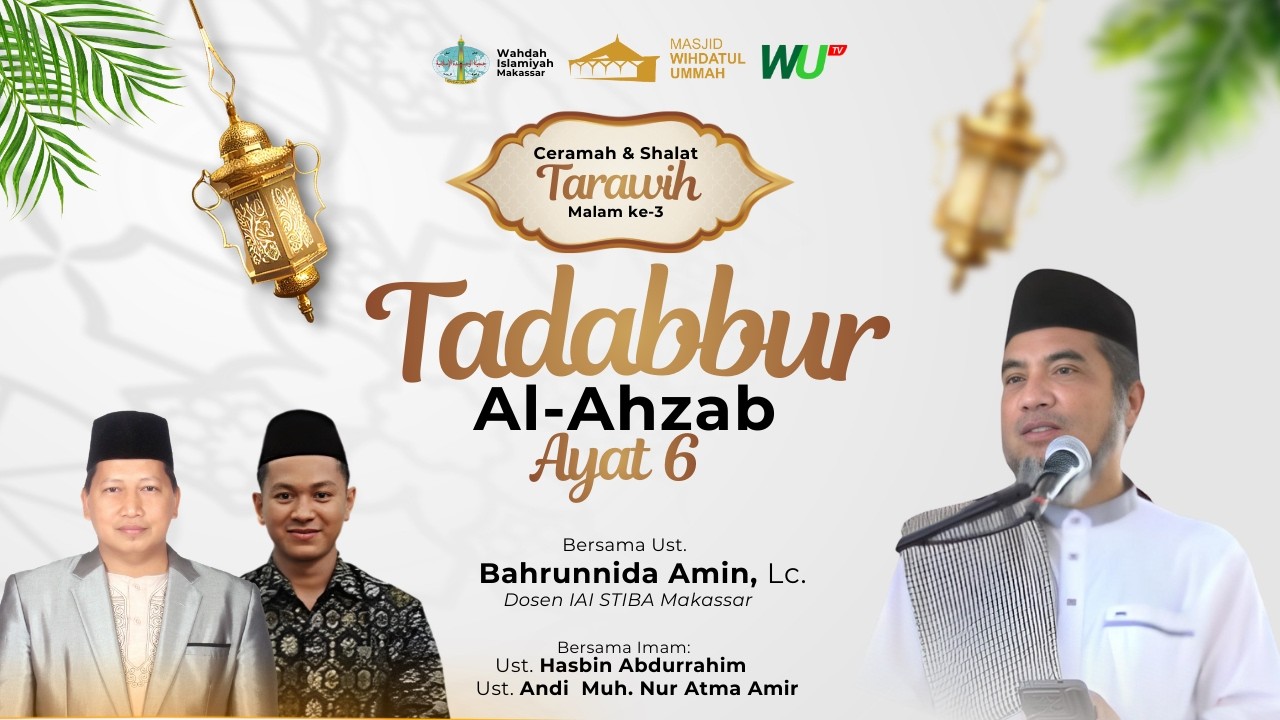 [LIVE] Ceramah & Shalat Tarawih Malam ke-3 | Ust. BAHRUNNIDA AMIN, Lc.