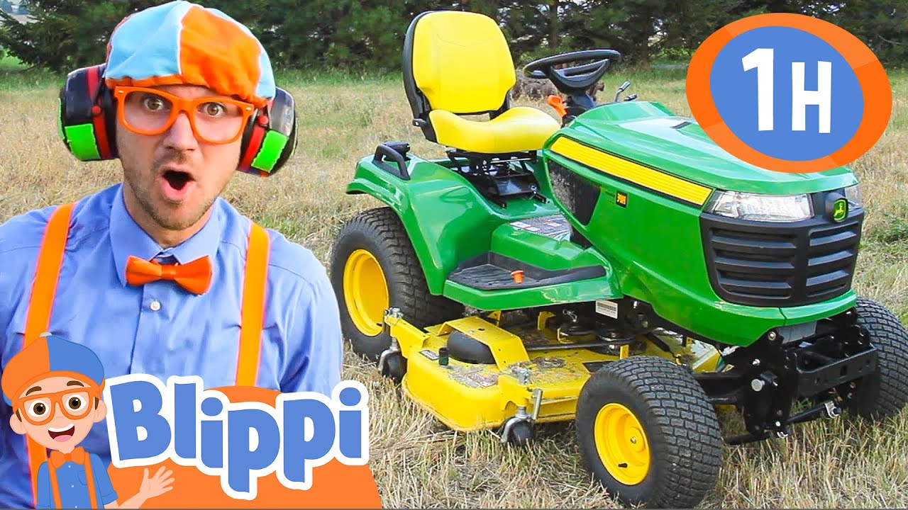 Blippi Learns about Lawn Mowers! | Blippi Full Episodes | Blippi Toys Educational Videos for Kids