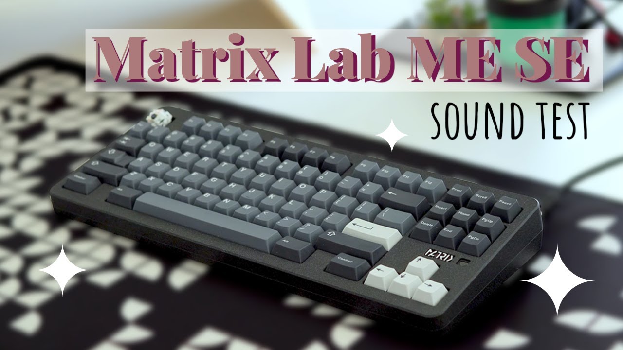Matrix Lab ME SE with Gateron Yellow Pro Typing Sounds | Keynut Butter