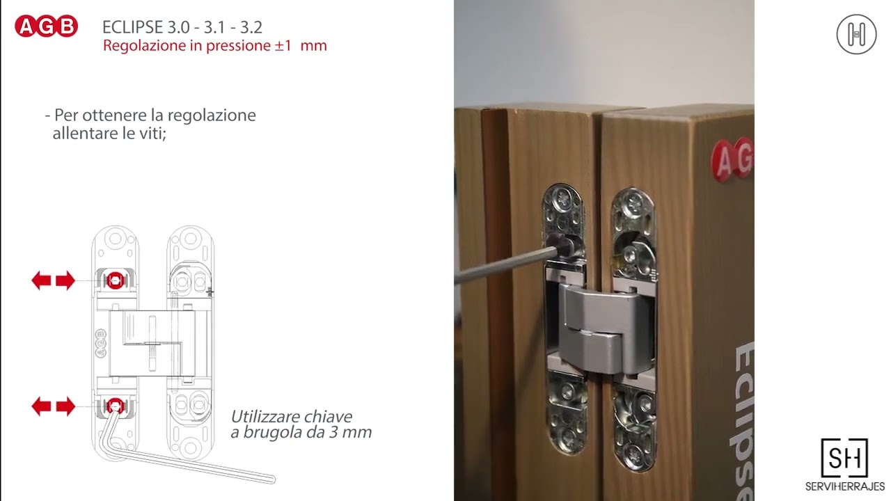 Bisagra Gamma Cerniere Eclipse 3.0 - 3.1 - 3.2