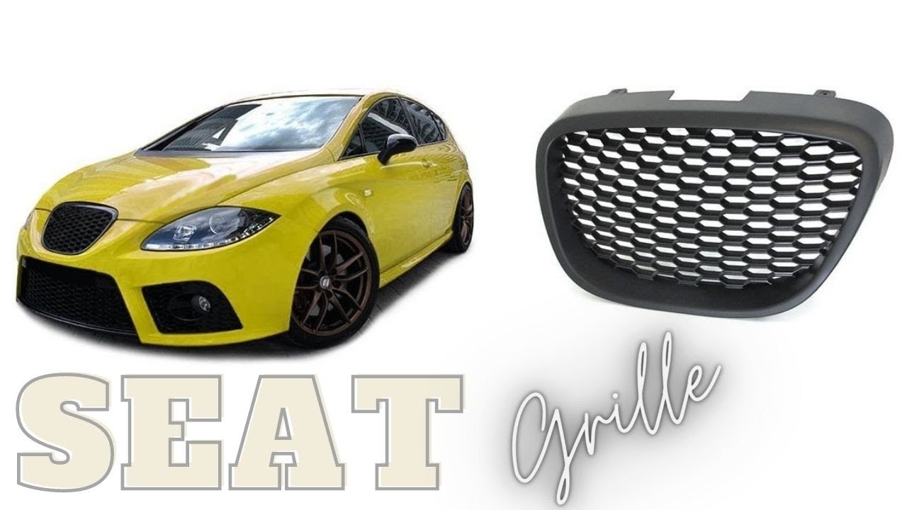 Seat Leon Front Honeycomb Grill Grille Black Racing Badgeless Mesh Sport Grill ,rejilla del radiador