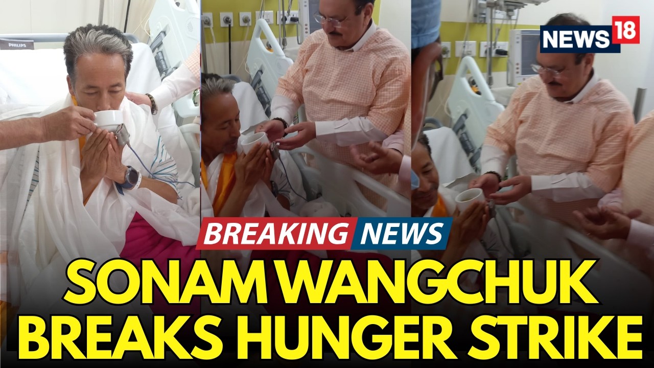 BREAKING: Sonam Wangchuk Ends Hunger Strike Fast After Meeting JP Nadda & Jitendra Singh | LIVE