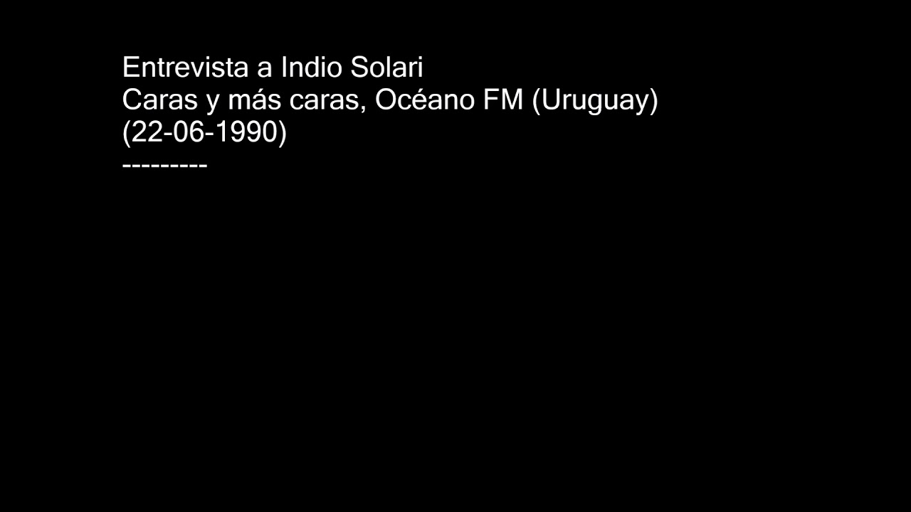 Entrevista a Indio Solari - 