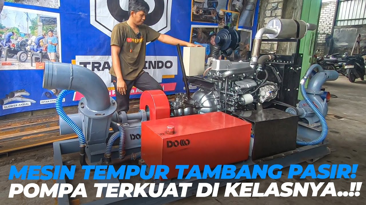 Pompa Sedot Pasir / Mesin Pompa Kato 6 Inch Engine 4D32 | Kuat, Irit & Siap Tambang