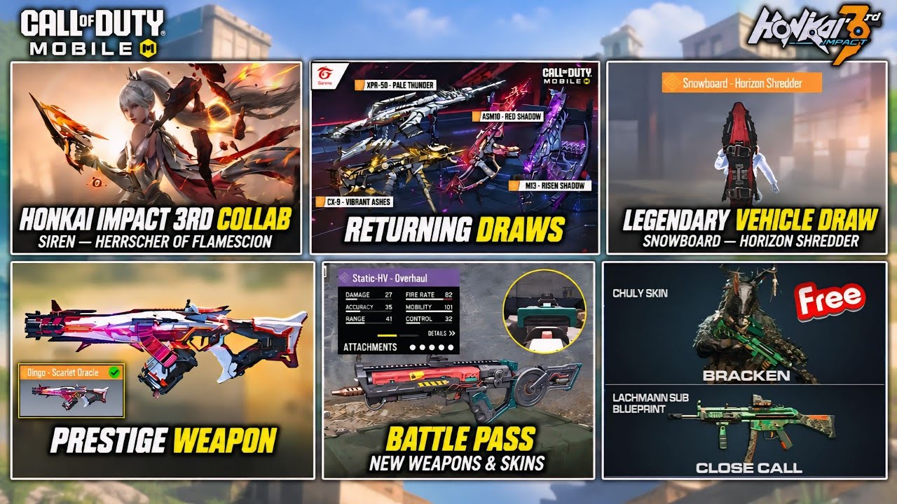 ALL BP Rewards, Vault, Legendary Snowboard, COD Points Rebate, Returning Draws &mdash; SEASON 8