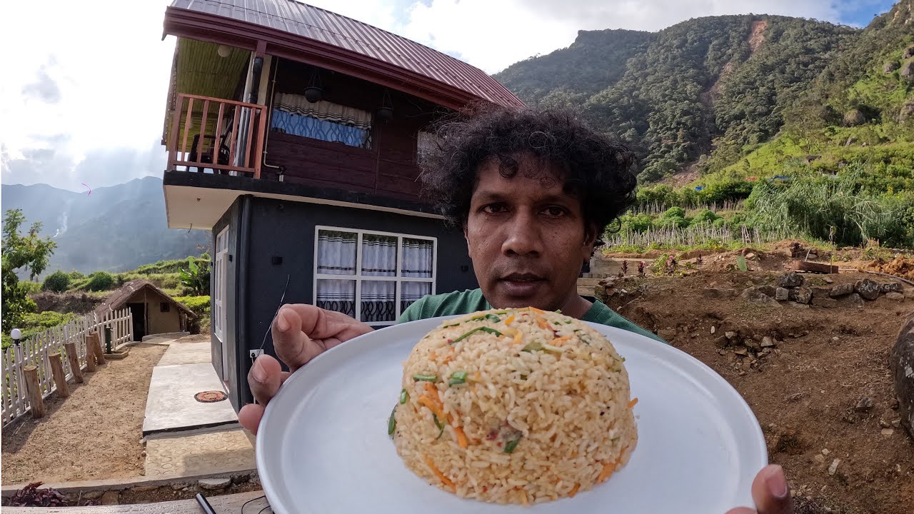 Chicken Fried Rice | Delicious Food Sri Lankan Food මන්දාරම්නුවර  අසිරිය Travel inMandaramnuwara