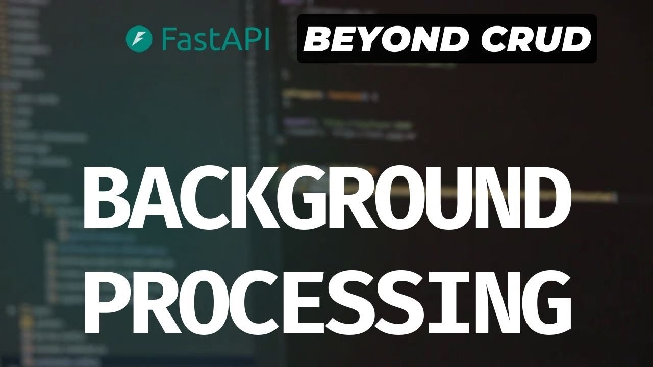 Фоновые задачи с FastAPI Фоновые задачи и Celery + Redis — FastAPI Beyond CRUD (часть 20)