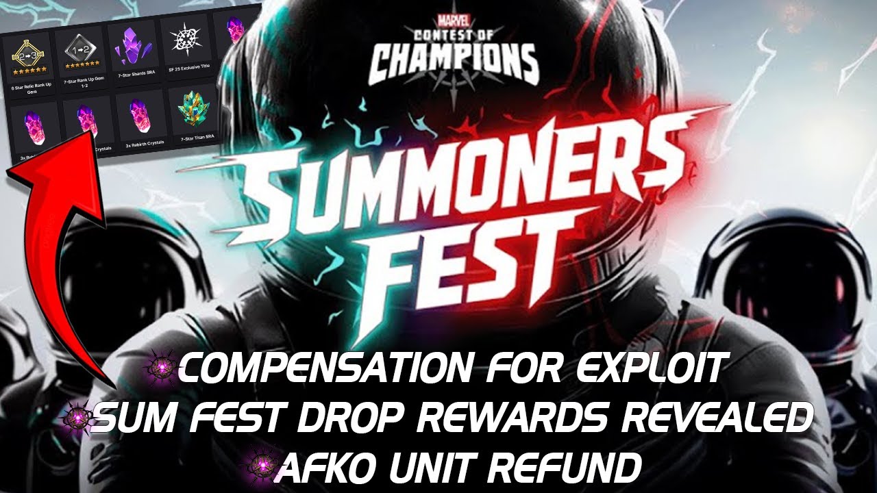 Zwrot jednostek AFKO | Rekompensata za nadużycia | Ujawniono nagrody z Summoners Fest | Marvel Ch...