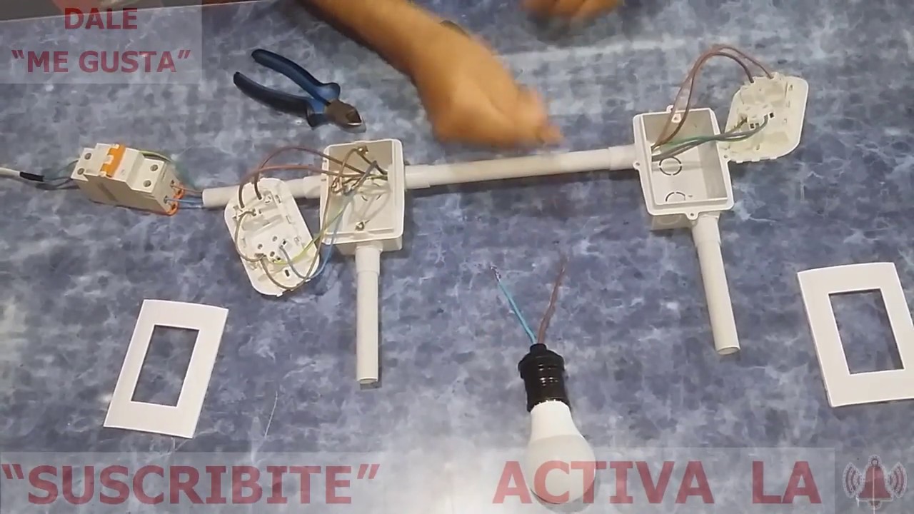 COMO INSTALAR UNA LLAVE COMBINADA Y UN TOMACORRIENTE EN CADA EXTREMO