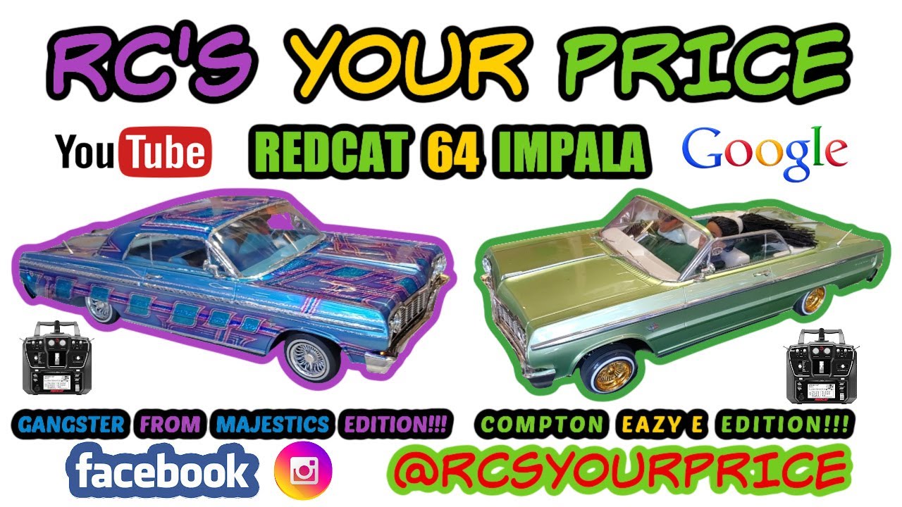 REDCAT 64 IMPALA WITH CUSTOM PAINT & HYDRAULICS
