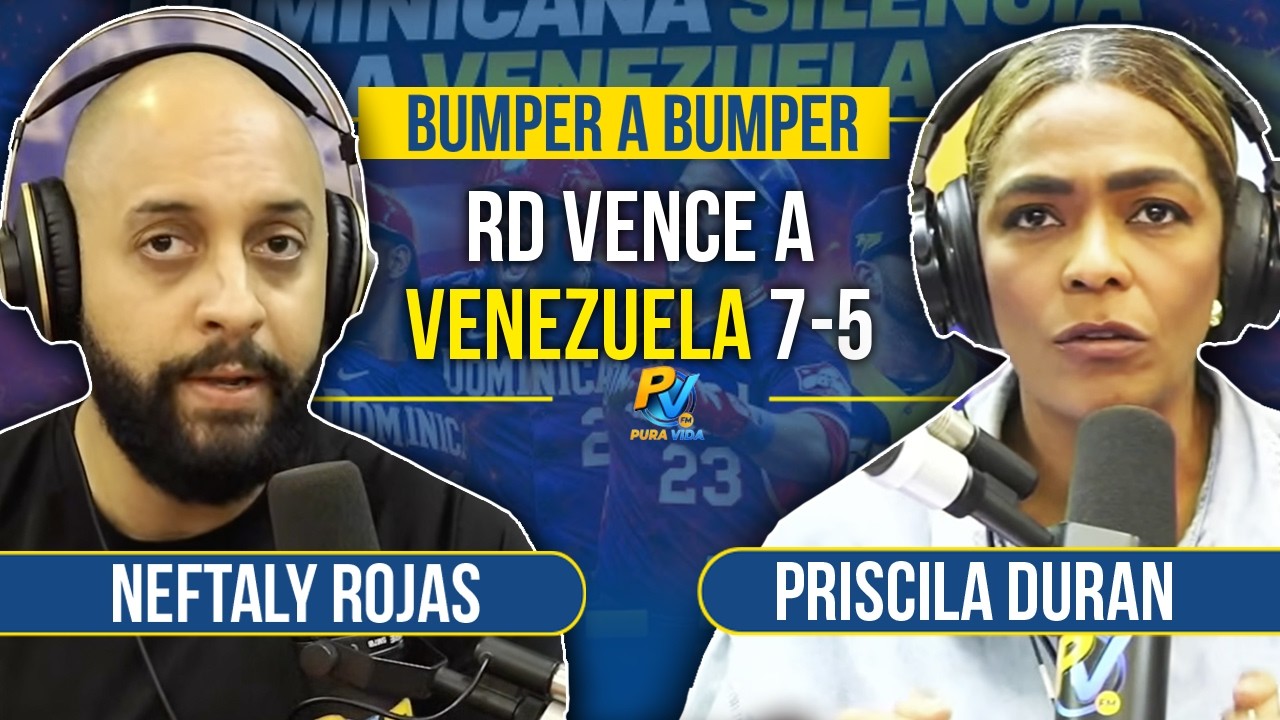 🇩🇴 RD vence a Venezuela 7-5 ⚾ | Análisis EN VIVO del Juego | Bumper a Bumper – Pura Vida 92.9FM