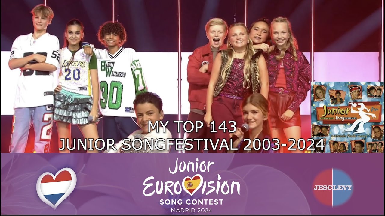 My Top 143 | Junior Songfestival 2003-2024 |