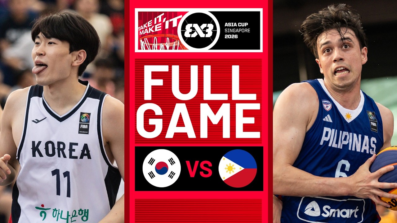 Korea 🇰🇷  vs Philippines 🇵🇭 | Men | Full QF Game | FIBA 3x3 Asia Cup 2026 | #3x3Basketball