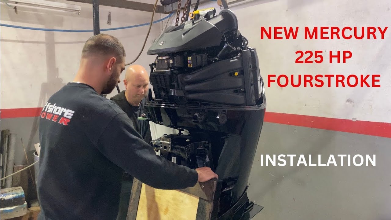 Mercury 225 hp Fourstroke installation to Quicksilver 755 Weekend