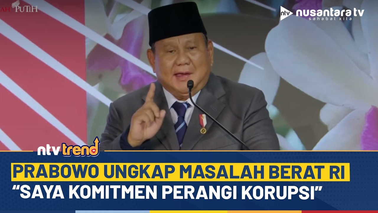 Depan Trump Presiden Prabowo Beberkan Masalah Berat Indonesia, Korupsi Jadi Musuh Utama | NTV