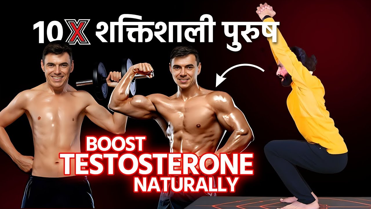 तेजी से Testosteron बढ़ाने के लिए 5 Tips और योग अभ्यास / How to Increase Testosterone