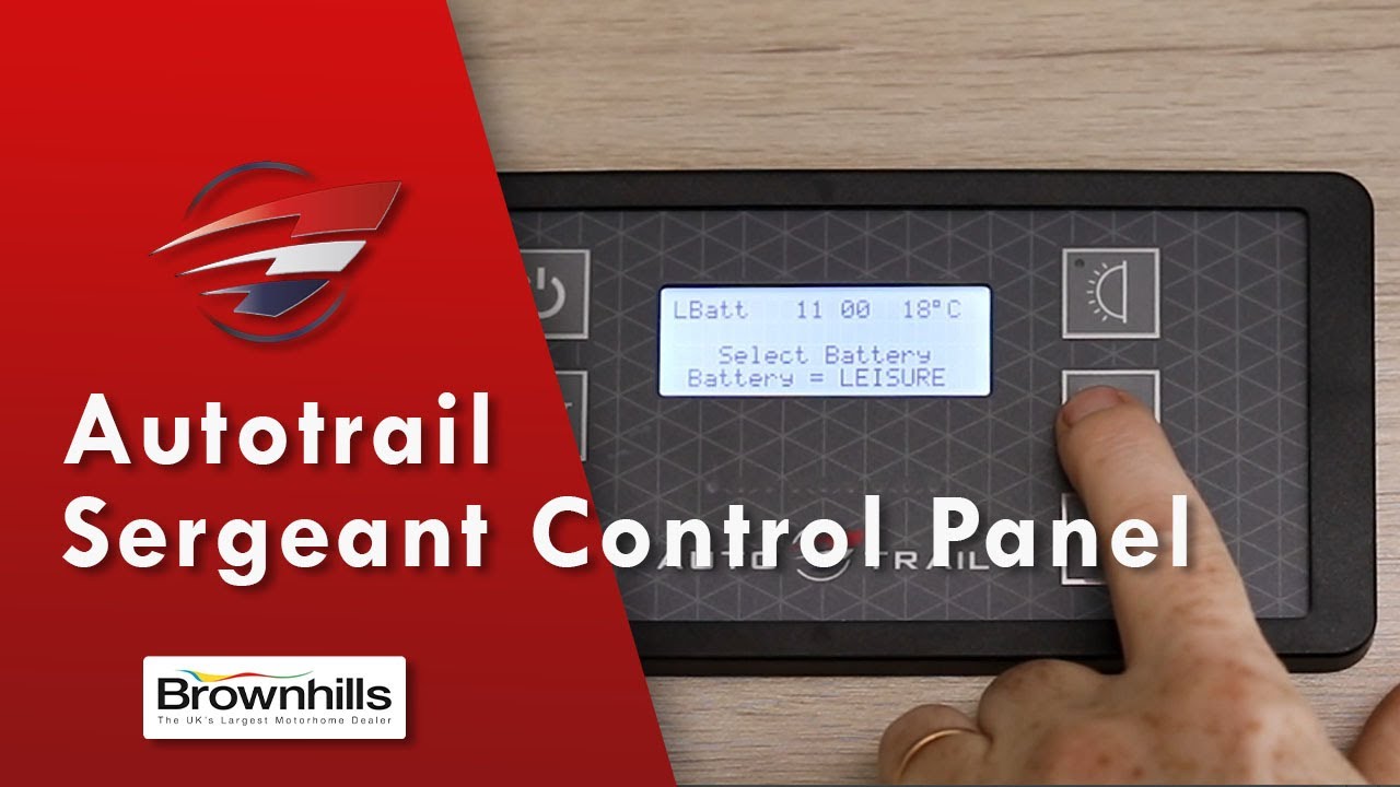 How to use your Autotrail Sergeant Control Panel