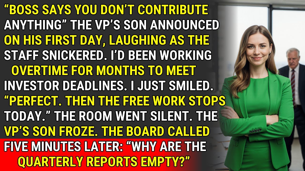 How I Neutralized the VP's Son with a Single Folder | Corporate Revenge ♟️