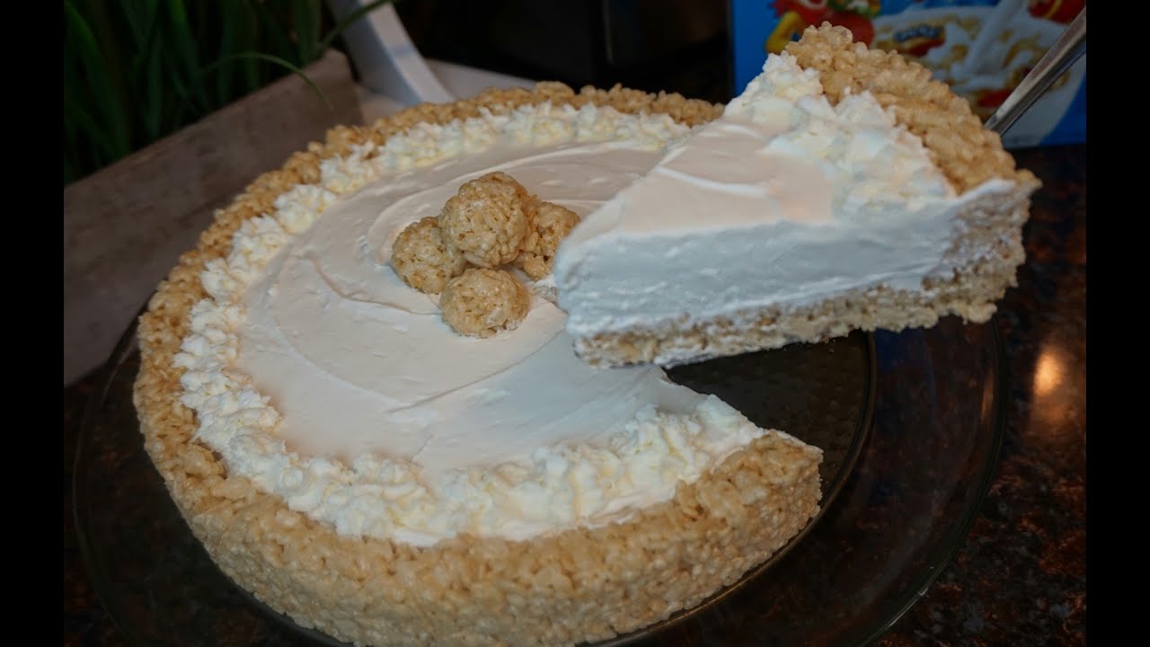 Rice Crispy Treat Cheesecake | NO BAKE