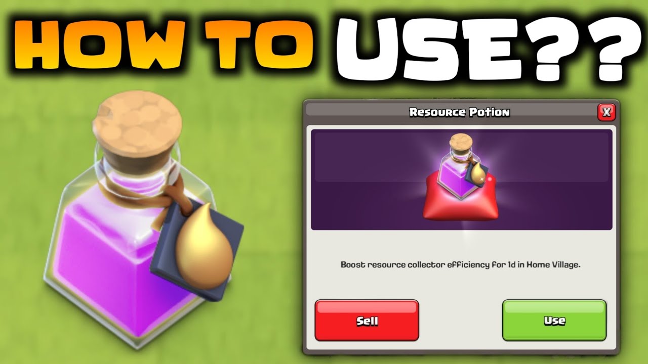 How To Use The Resource Potion in Clash of Clans