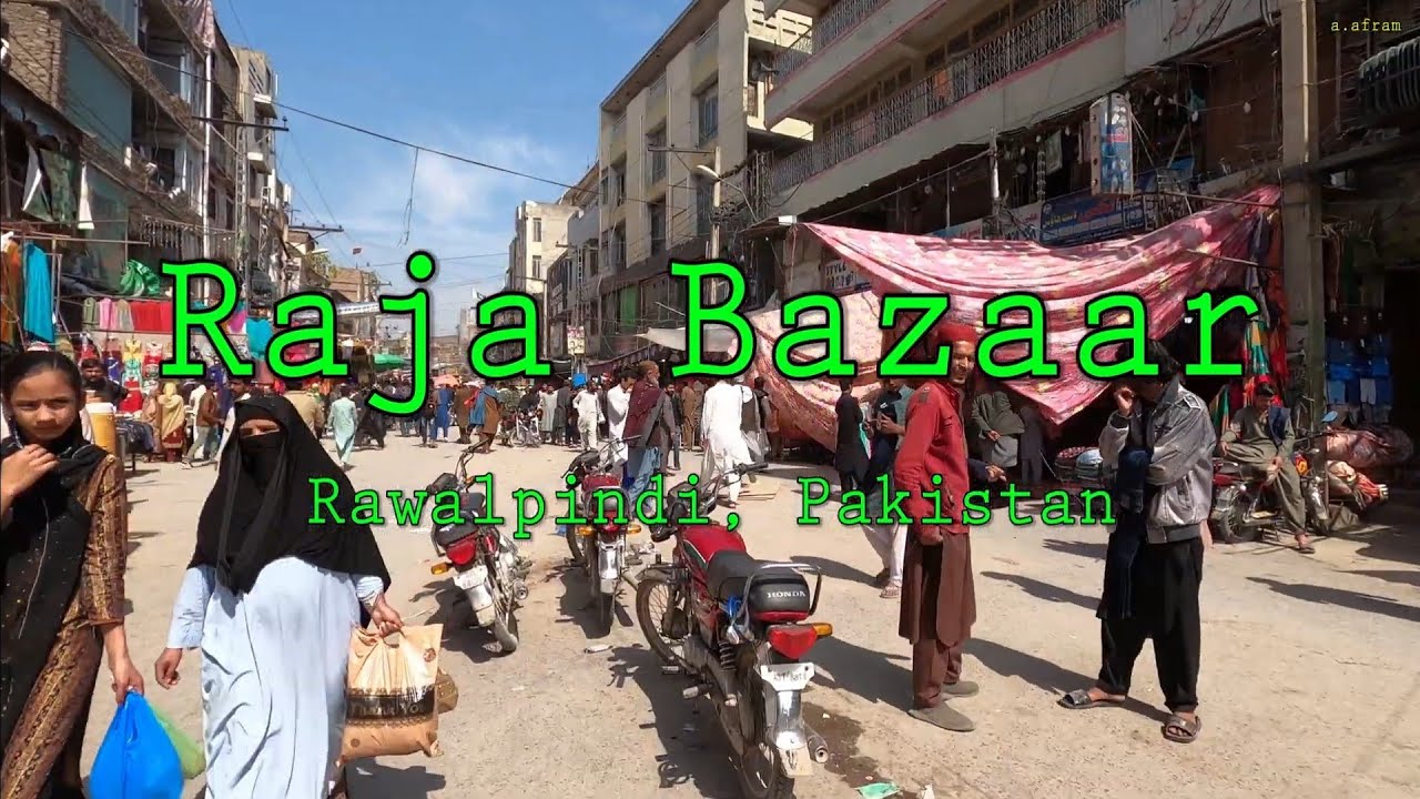 [4K] Walking Tour of Raja Bazar Rawalpindi Pakistan