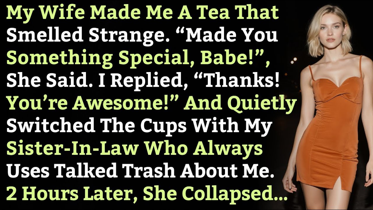 My Wife Made Me A Tea That Smelled Strange. I Switched The Cups With My SIL And She Collapsed..