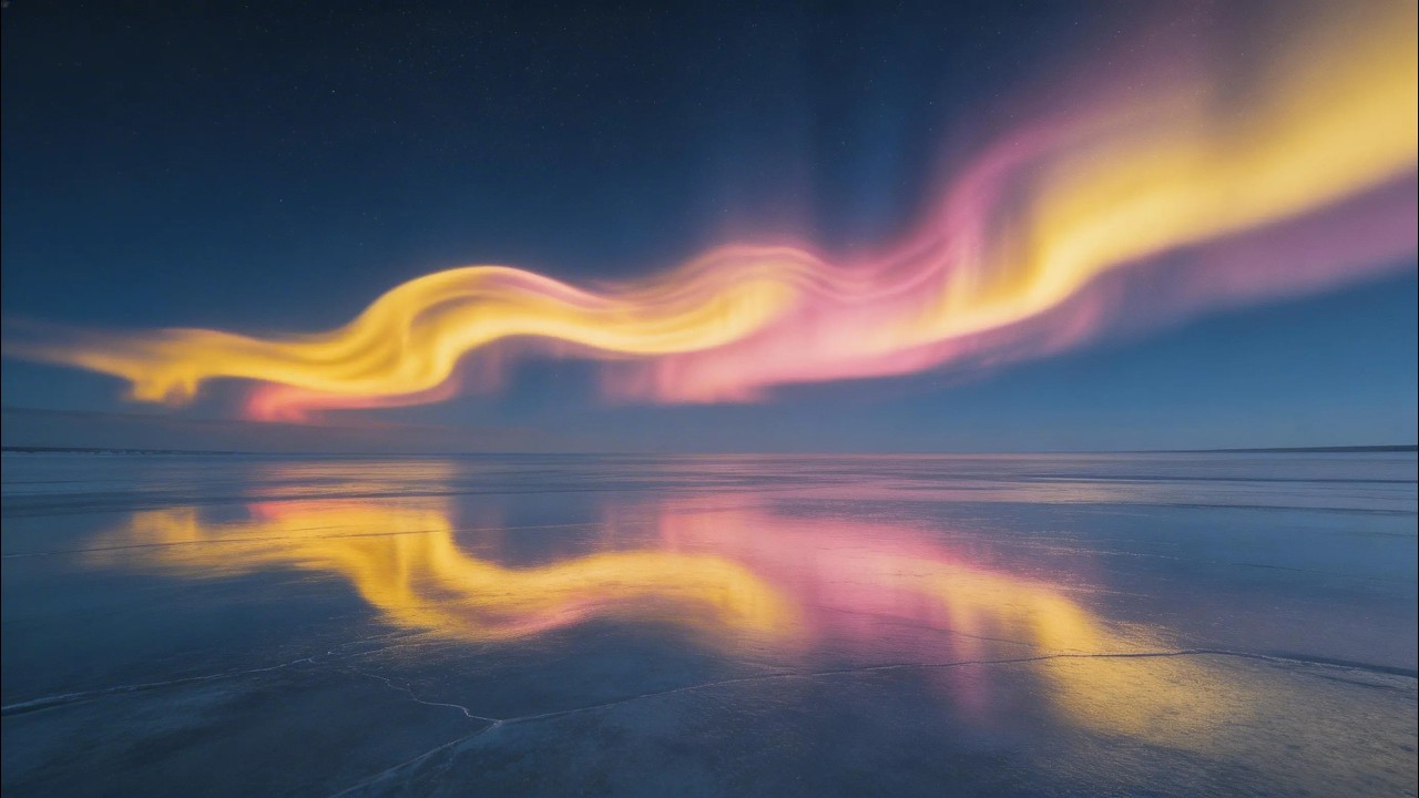 Aurora Borealis Sleep Music | Calm Ambient Sounds for Deep Sleep & Meditation