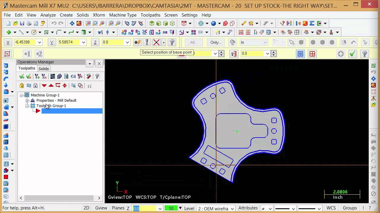 Moving Your Stock Model In Mastercam - Cimquest 2 Minute Tuesday