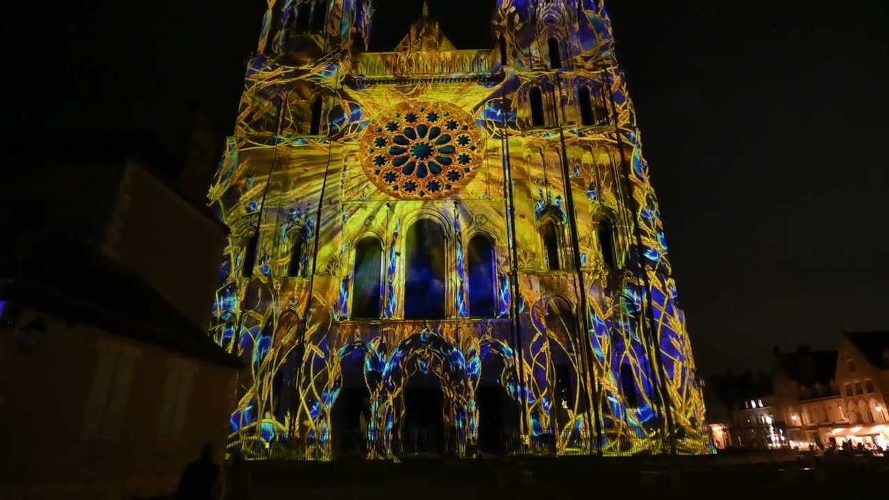 Chartres en lumière - 2éme scénographie 4K - Région Centre Val de Loire - France