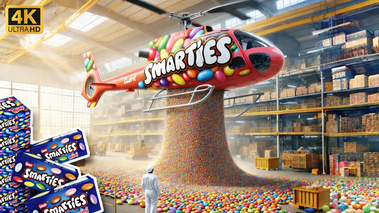 Inside a Candy Factory Making 80,000 Pounds Daily - You Won’t Believe This Process! 🍬