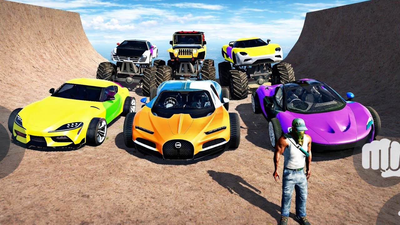 Frenklin Play 💥😍 Mega Ramp Challange 🔥🤩 !! Super Cars In Ramp !! Indian Bike Driving 3D 