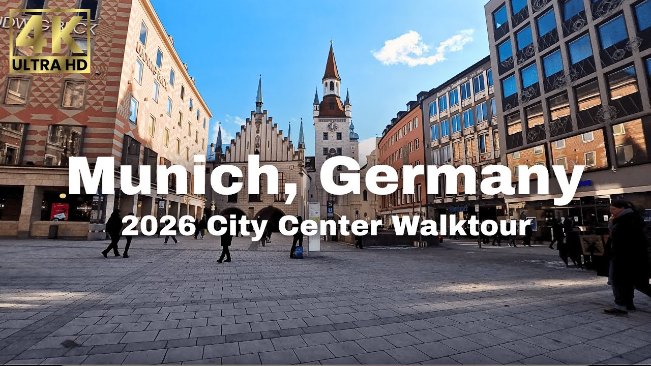 🏙️ Munich City Center Walk Tour | Old Town to English Garden 🇩🇪
