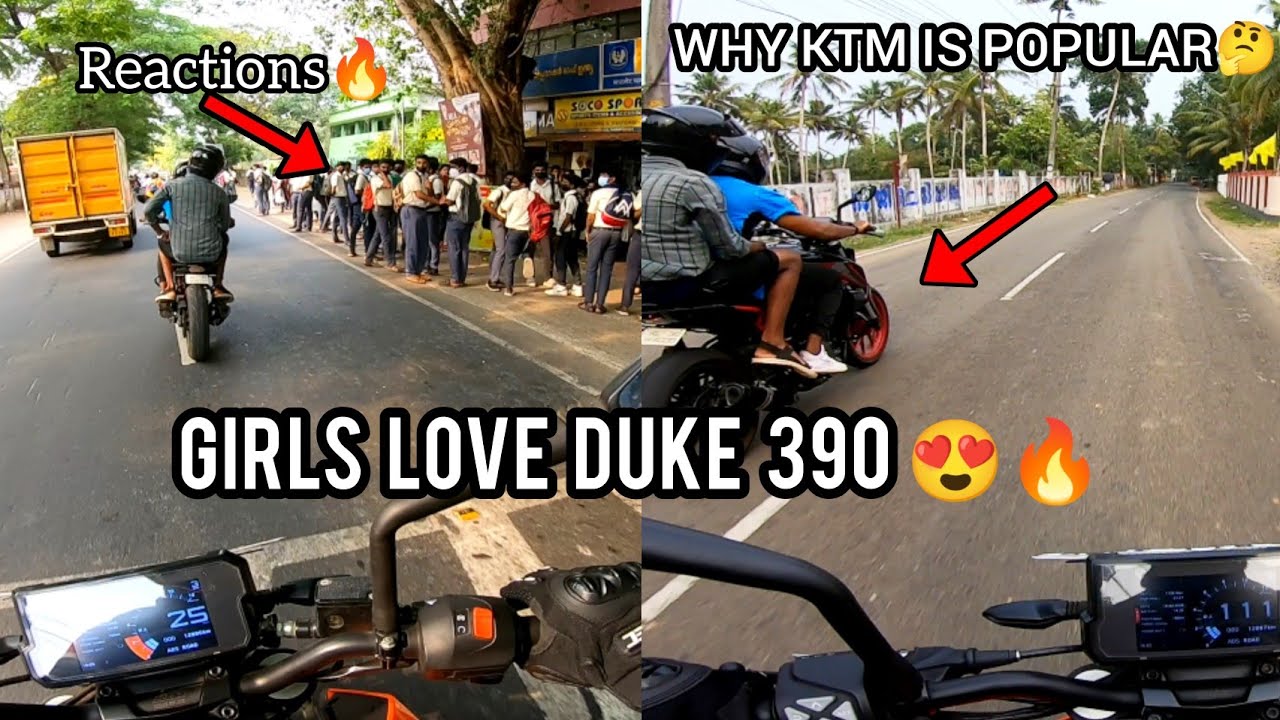 Girls Love KTM Duke 390❤️⚡Duke 390 Reactions😍Why KTM Is Popular? Public Reactions!!