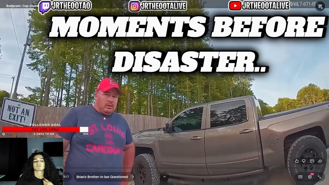 JrTheOota Reacts To Cop Stumbles Into DEATH TRAP