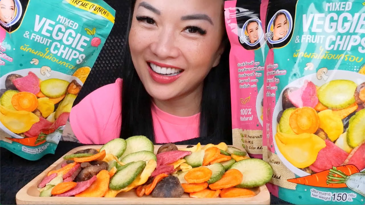 *NEW MIXED VEGGIE CHIPS (EXTREME CRUNCHY ASMR EATING SOUNDS) NO TALKING | PROMO CODE | SAS-ASMR