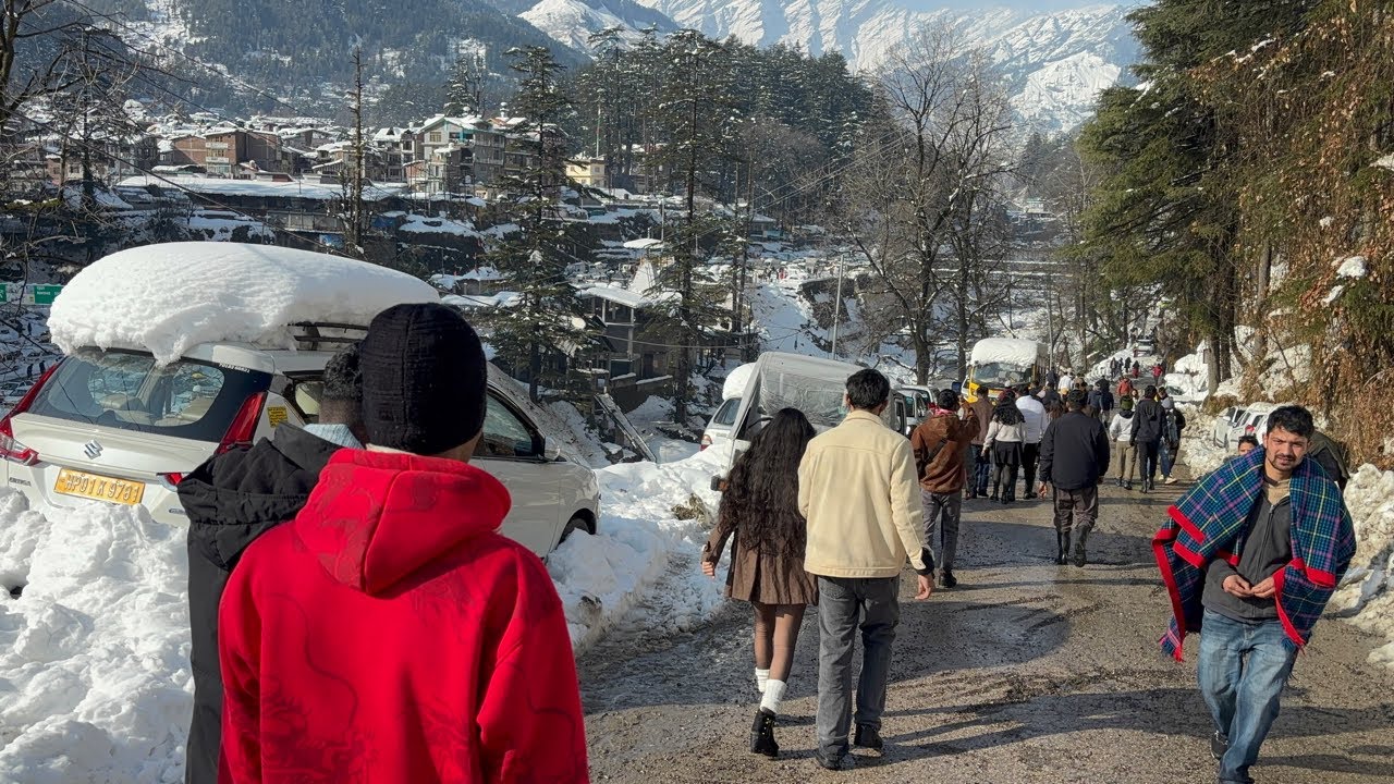Manali Current Situation 24 January || ManaliLife After Snowfall Nitin08____