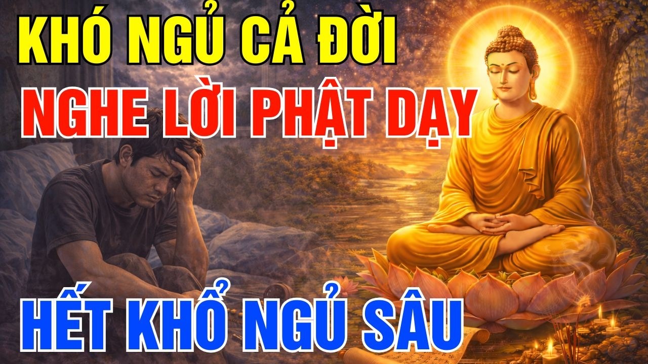 Khó Ngủ Cả Đời Nghe Lời Phật Dạy 10 Phút Hết Bệnh Hết Khổ Ngủ Sâu Ngay| Bình An Phật Pháp