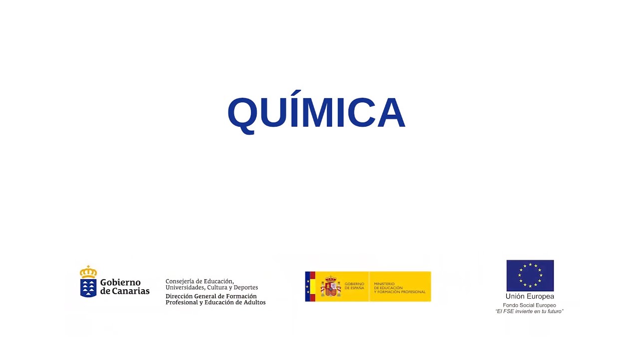 QUÍMICA. FORMACIÓN PROFESIONAL EN CANARIAS