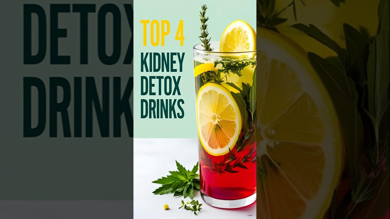Top 4 Kidney Detox Drinks #healthtips #health #tips #shorts #shortvideo #healthykidneys