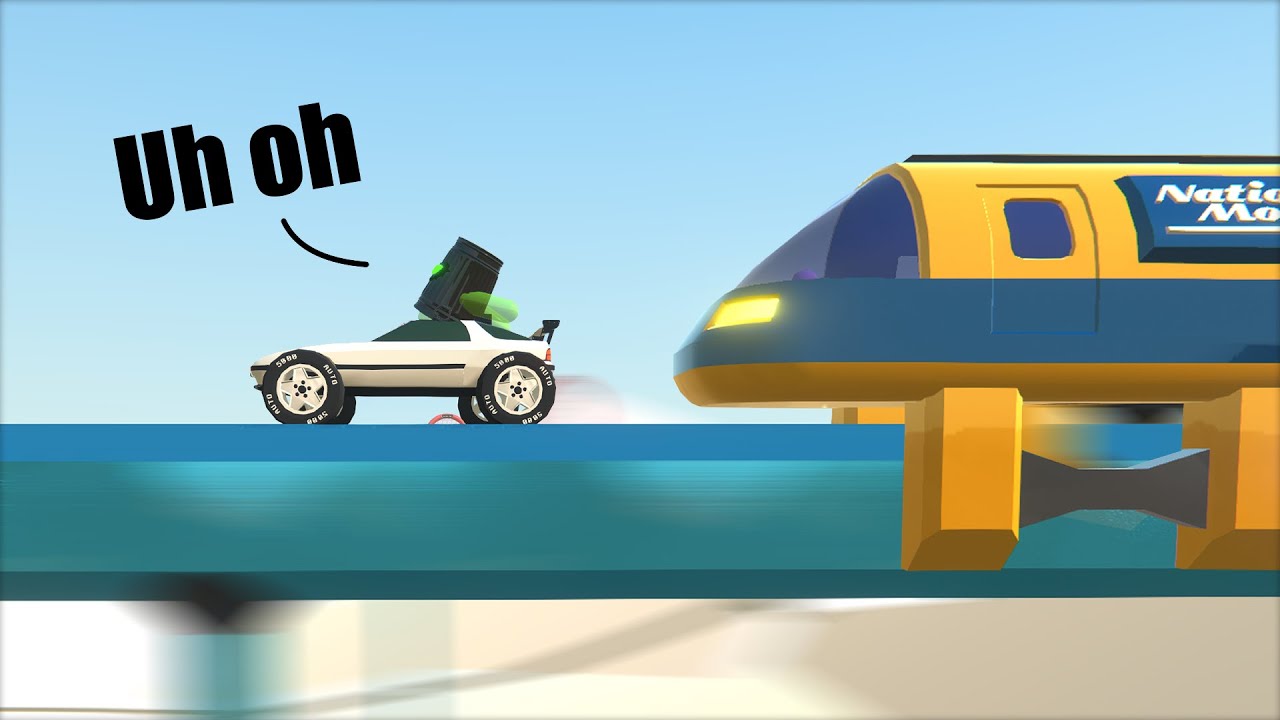 I Built a Map to Chase my Friends With a High Speed Train...