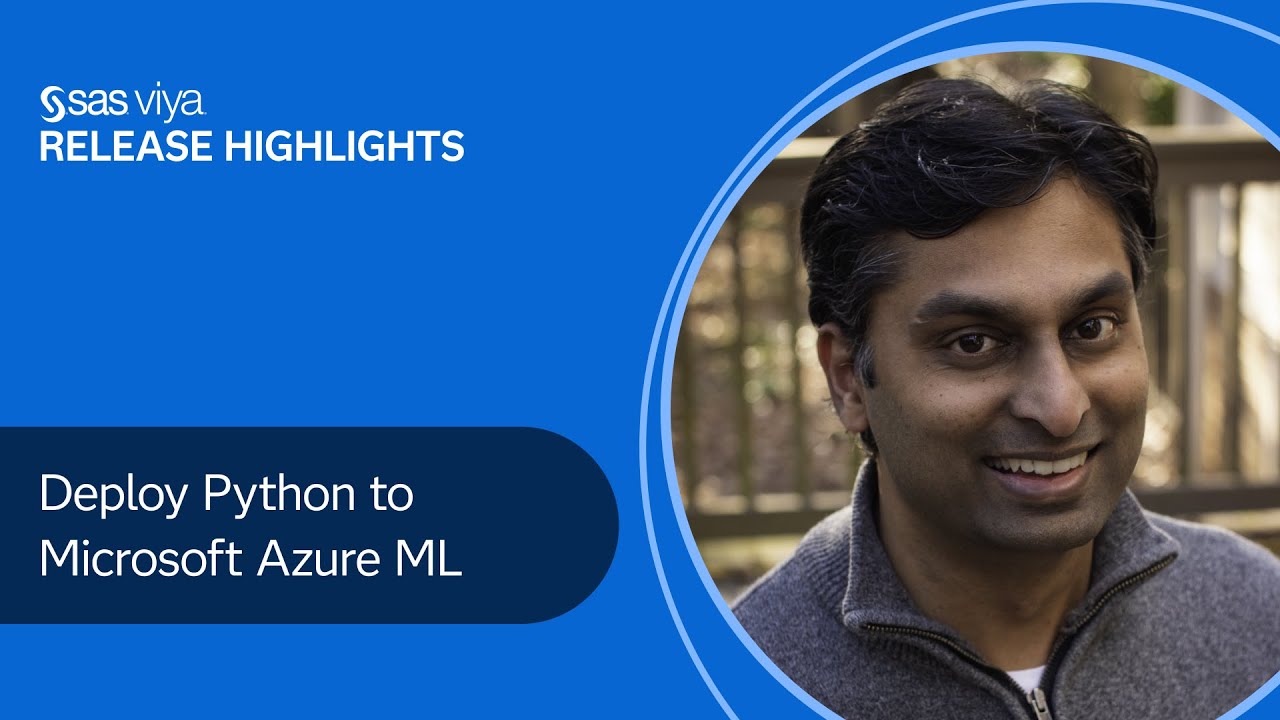Deploy Python to Microsoft Azure ML, Reinforcement Learning | SAS Viya 2020.1.3