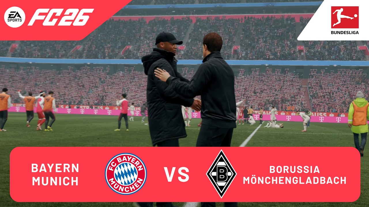 EA FC 26 - Bayern Munich vs Borussia Mönchengladbach | Bundesliga 25/26 gameplay 4K 60FPS