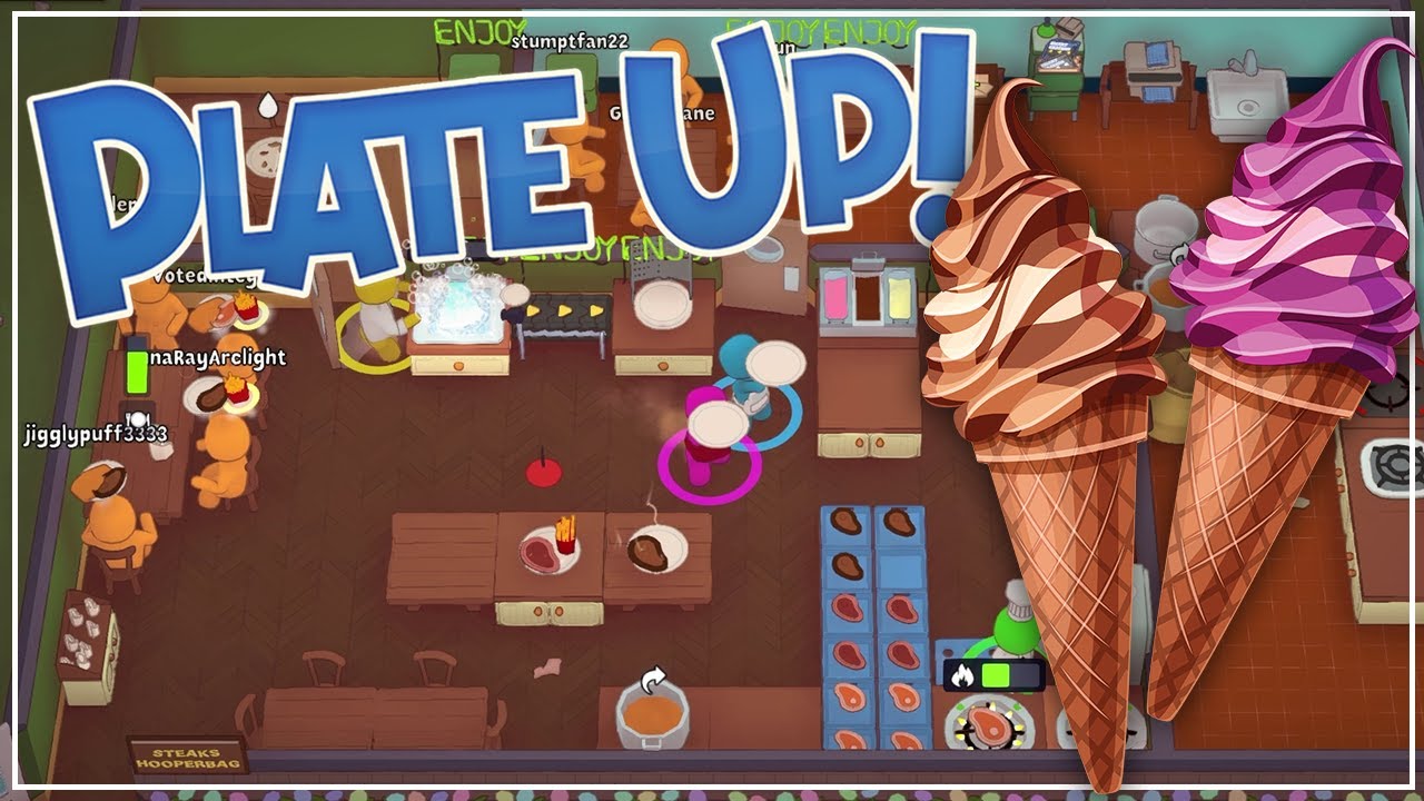 PlateUp! - ICE CREAM NIGHTMARE!! (4-Player Gameplay)